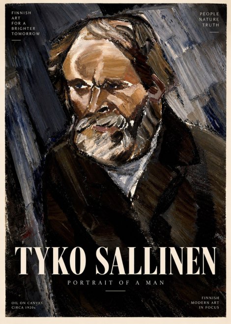 Tyko Sallinen Portrait of a Man III No4 - Póster