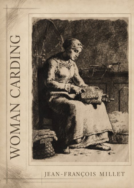 Jean-François Millet Woman Carding No2 - Póster