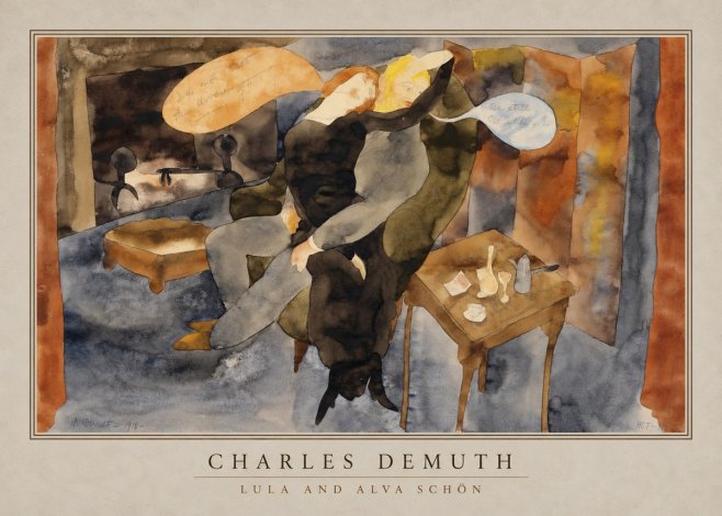 Charles Demuth Lula and Alva Schön No2 - Póster
