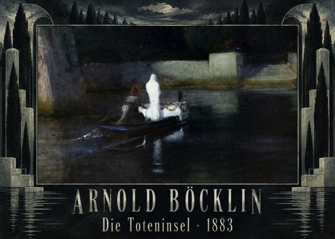 Arnold Böcklin Die Toteninsel III No5 - Póster