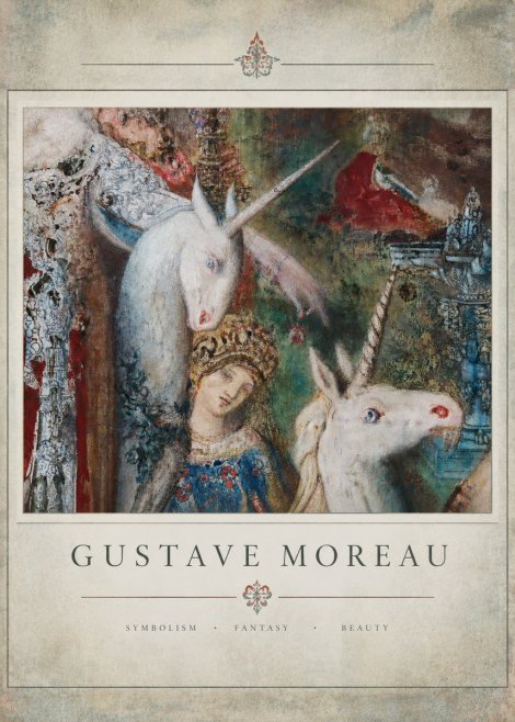 Gustave Moreau The Unicorns II No3 - Póster