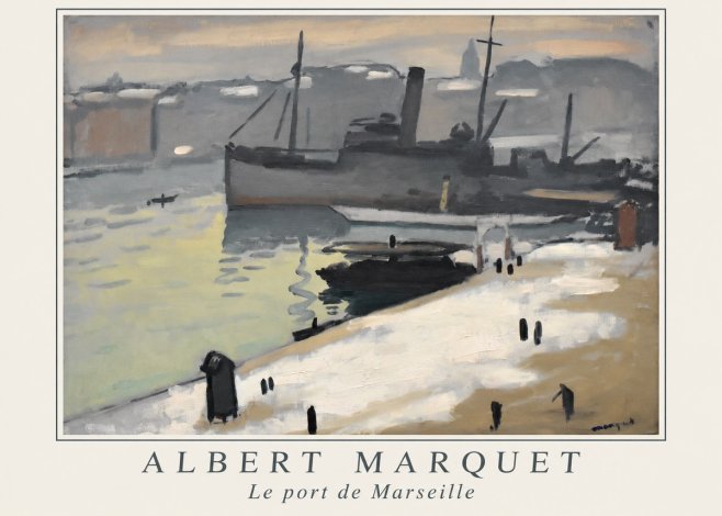 Albert Marquet Le Port De Marseille I No1 - Póster