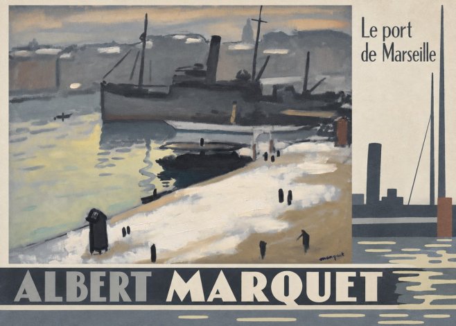 Albert Marquet Le Port De Marseille I No6 - Póster