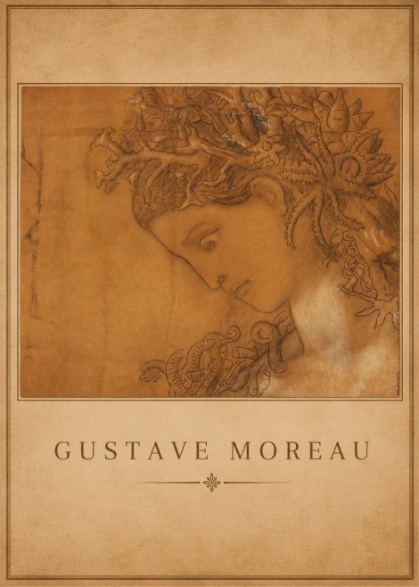 Gustave Moreau Head of a Woman No1 - Póster