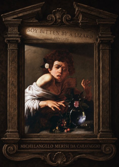 Michelangelo Merisi da Caravaggio Boy Bitten by a Lizard No4 - Póster