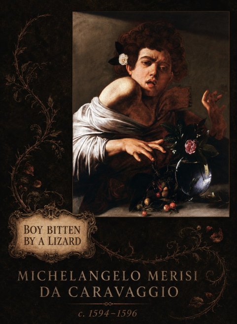 Michelangelo Merisi da Caravaggio Boy Bitten by a Lizard No6 - Póster