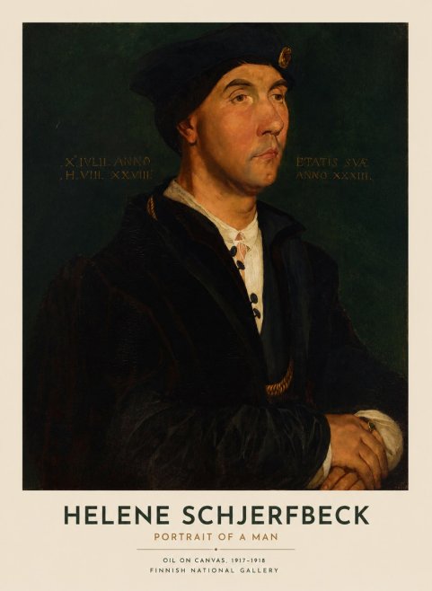 Helene Schjerfbeck Portrait of a Man I No1 - Póster