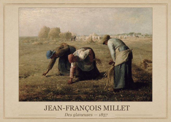 Jean-François Millet Des Glaneuses No1 - Póster