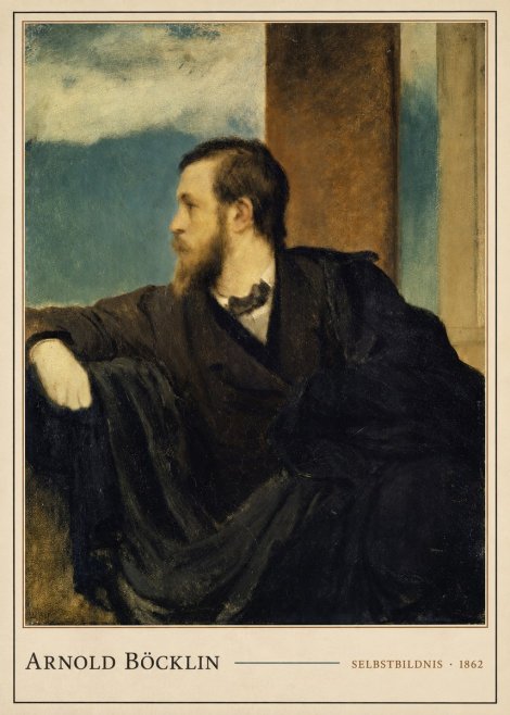 Arnold Böcklin Selbstbildnis No4 - Póster