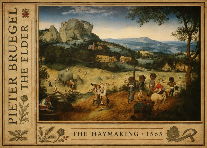 Pieter Bruegel The Haymaking No2 - Póster