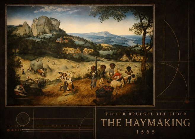 Pieter Bruegel The Haymaking No5 - Póster