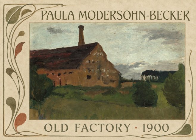 Paula Modersohn-Becker Old Factory No5 - Póster