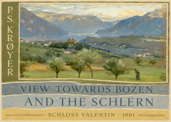 P.S. Krøyer View Towards Bozen and the Schlern No6 - Póster