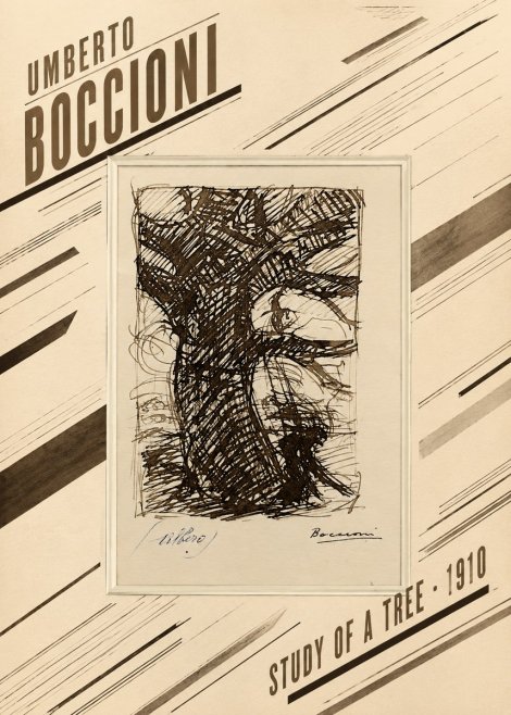 Umberto Boccioni Study of a Tree No2 - Póster