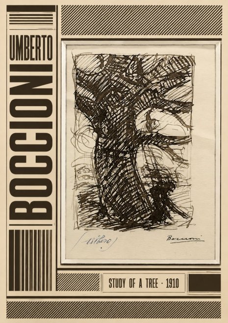 Umberto Boccioni Study of a Tree No4 - Póster
