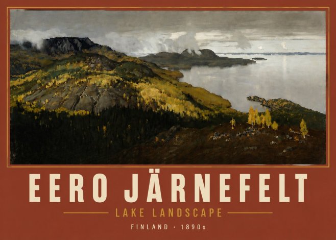 Eero Järnefelt Lake Landscape No5 - Póster