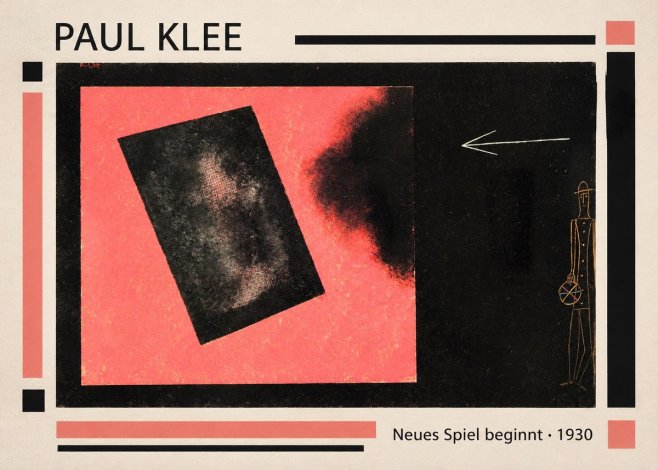 Paul Klee Neues Spiel Beginnt No1 - Póster