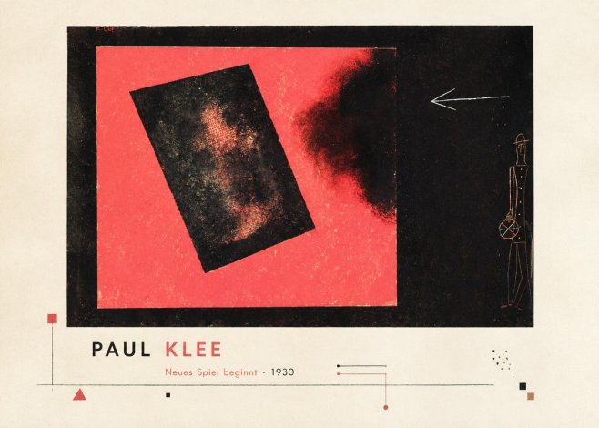 Paul Klee Neues Spiel Beginnt No3 - Póster