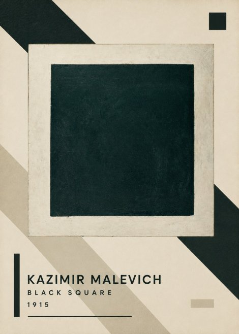 Kazimir Malevich Black Square No3 - Póster