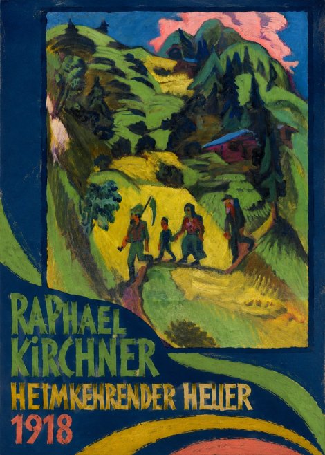 Raphael Kirchner Heimkehrender Heuer No3 - Póster