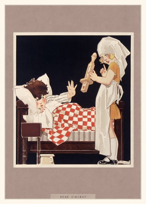 René Vincent The Little Patient No6 - Póster