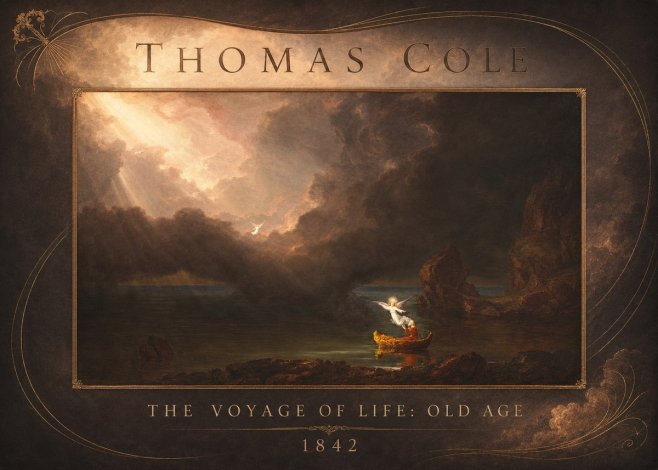 Thomas Cole The Voyage of Life: Old Age II No2 - Póster