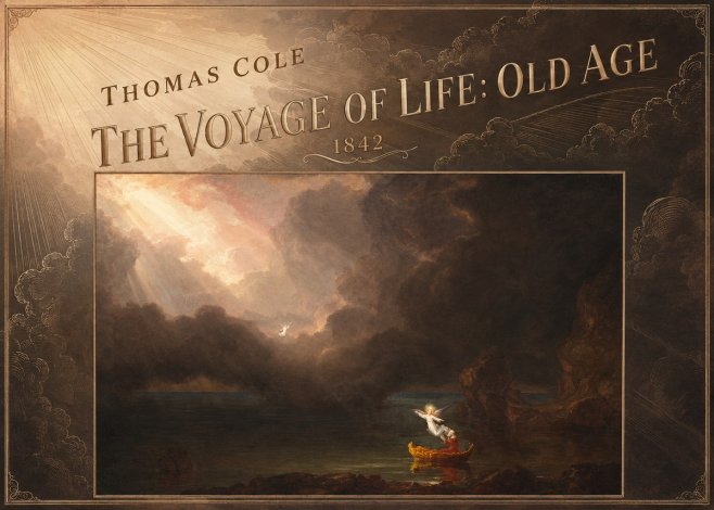 Thomas Cole The Voyage of Life: Old Age II No3 - Póster