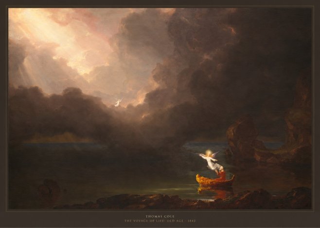 Thomas Cole The Voyage of Life: Old Age II No6 - Póster