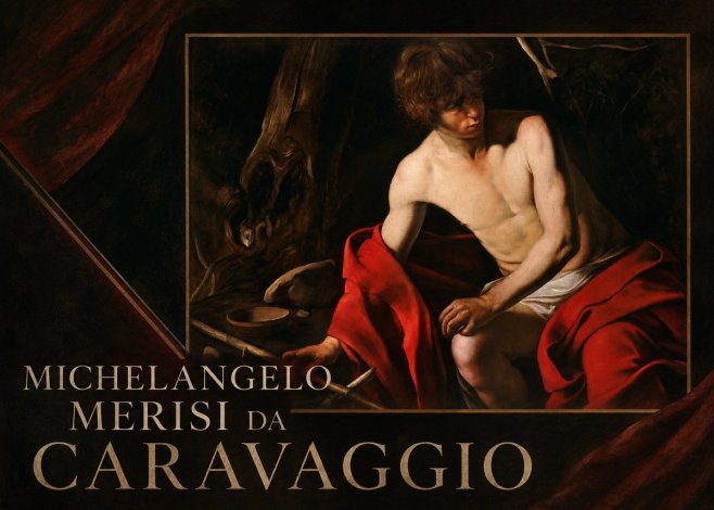 Michelangelo Merisi da Caravaggio John the Baptist (Youth with a Ram) No2 - Póster