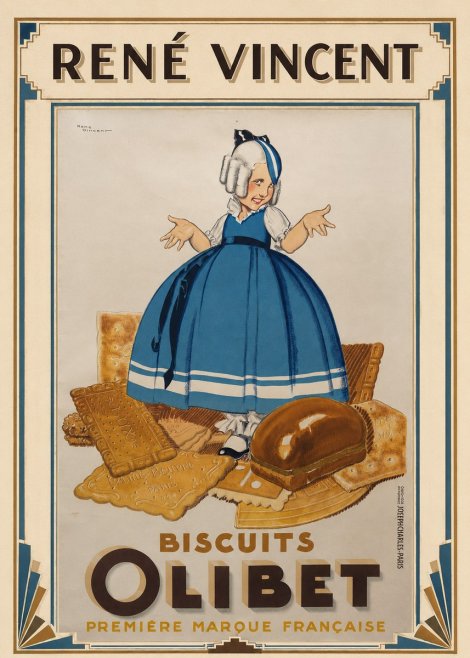 René Vincent Biscuits Olibet No1 - Póster