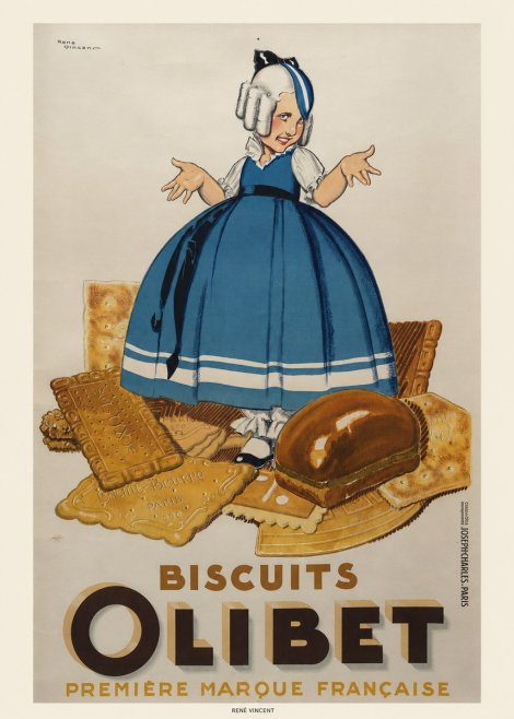 René Vincent Biscuits Olibet No6 - Póster