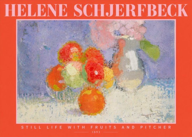 Helene Schjerfbeck Still Life with Fruits and Pitcher No2 - Póster