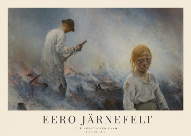 Eero Järnefelt The Burnt-over Land No1 - Póster
