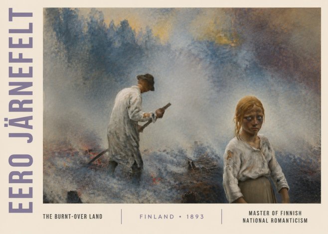 Eero Järnefelt The Burnt-over Land No3 - Póster