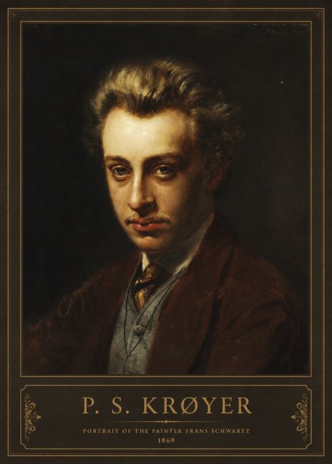 P.S. Krøyer Portrait of the Painter Frans Schwartz No2 - Póster