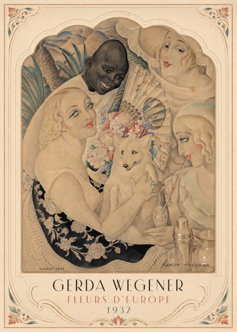 Gerda Wegener Fleurs D'europe No3 - Póster