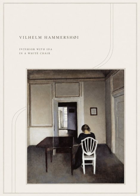 Vilhelm Hammershøi Interior with Ida in a White Chair No4 - Póster