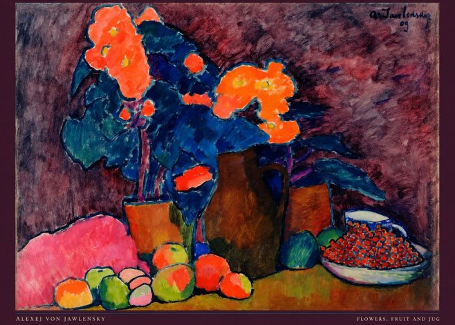 Alexej von Jawlensky Flowers, Fruit and Jug No6 - Póster