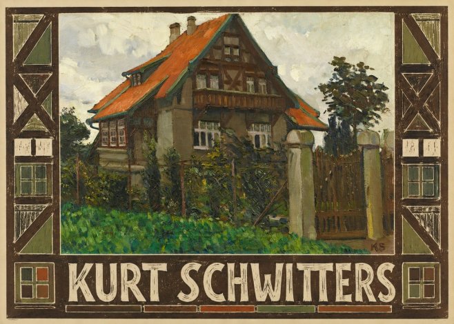 Kurt Schwitters The House on Berggasse No5 - Póster