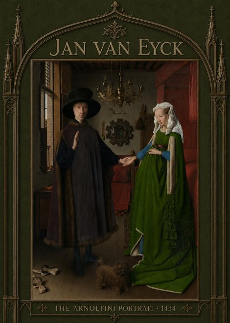 Jan van Eyck The Arnolfini Portrait IV No5 - Póster