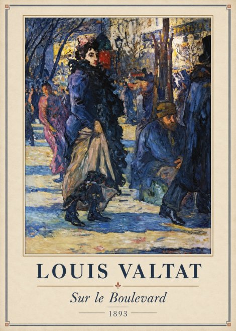 Louis Valtat Sur Le Boulevard No2 - Póster