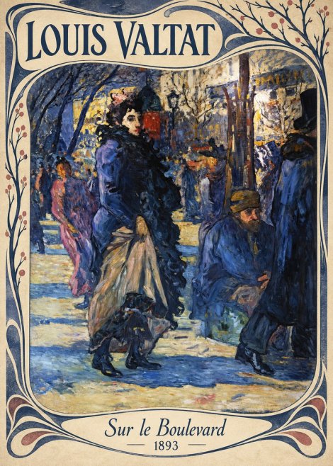 Louis Valtat Sur Le Boulevard No4 - Póster