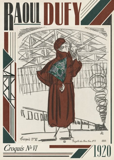 Raoul Dufy Croquis No Vi No3 - Póster