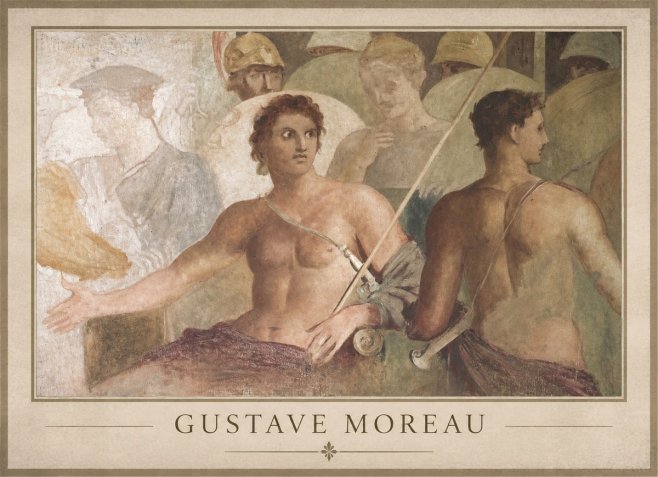 Gustave Moreau Les Prétendants No1 - Póster