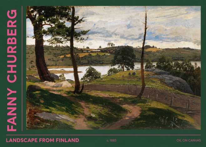Fanny Churberg Landscape from Finland No2 - Póster