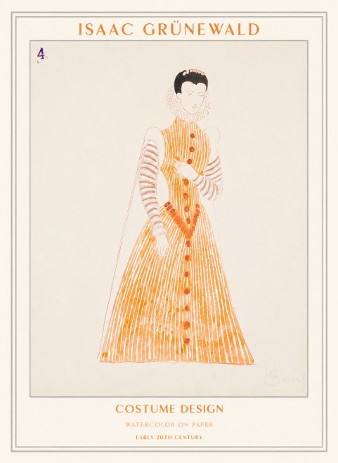 Isaac Grünewald Costume Design VII No1 - Póster