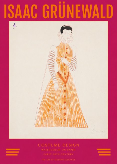 Isaac Grünewald Costume Design VII No2 - Póster