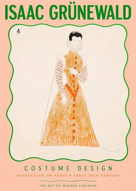 Isaac Grünewald Costume Design VII No3 - Póster