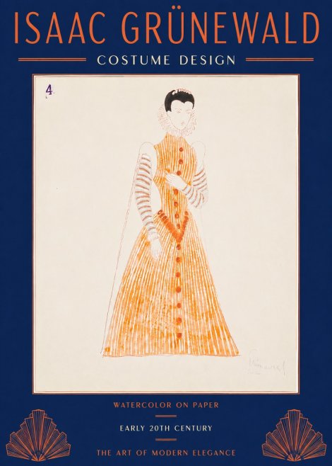 Isaac Grünewald Costume Design VII No4 - Póster