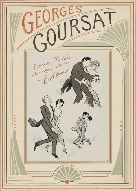 Georges Goursat Tout Paris Danse Aussi À Evian No3 - Póster
